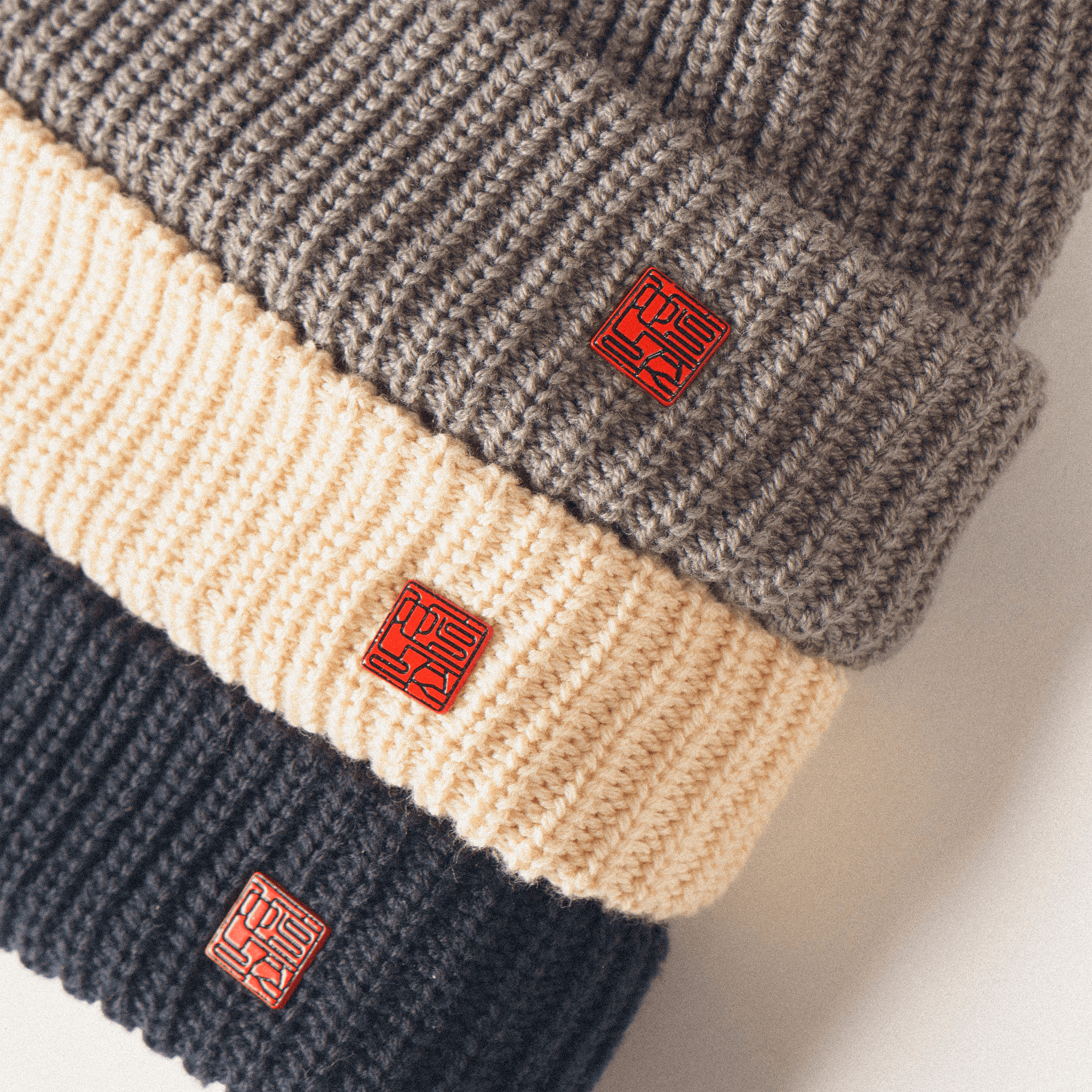 YACK - Logo Pin Knit Beanie 🧢