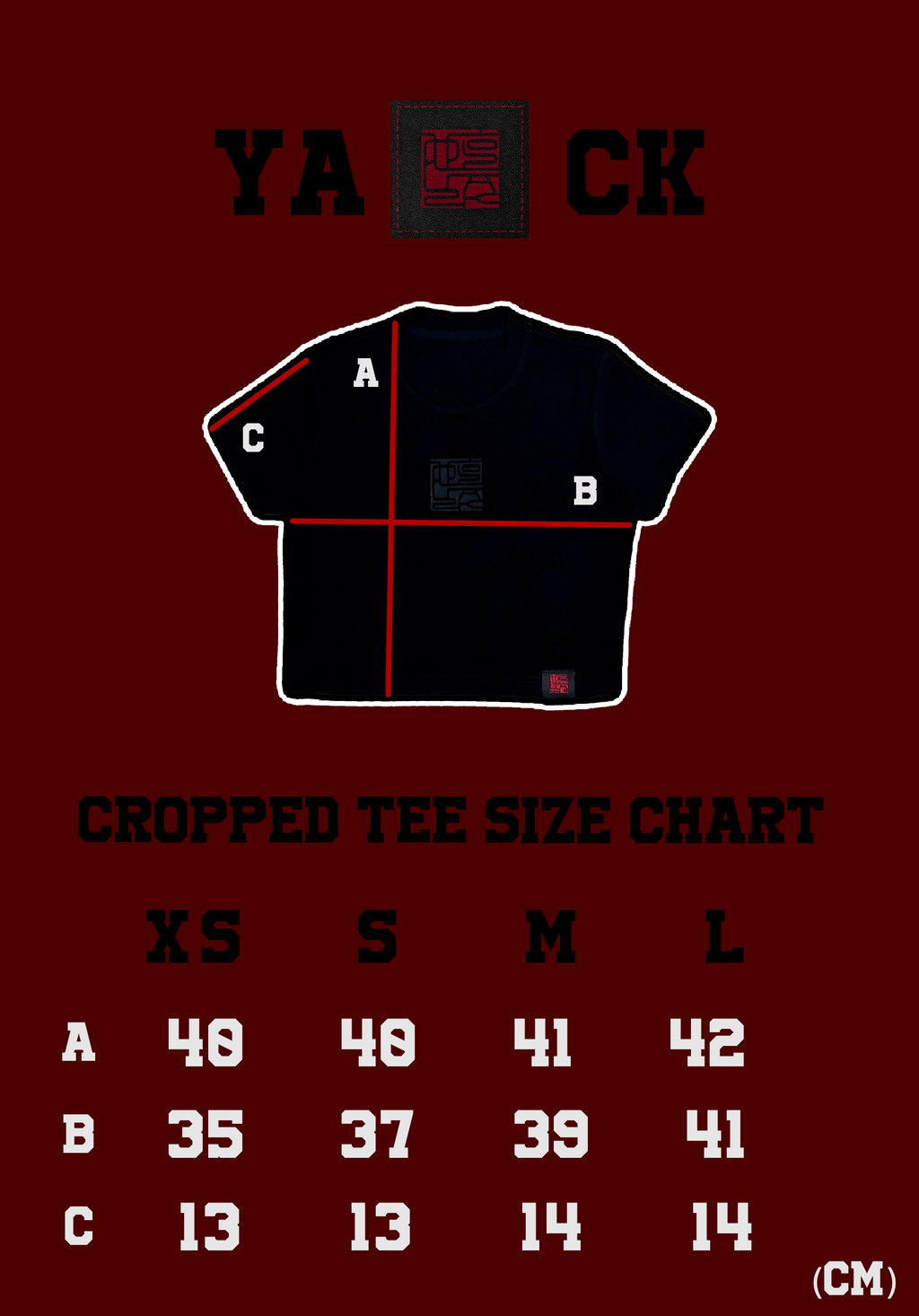 YACK - LOGO TEE 4.0 (CROPPED TEE) (BACK TO BASIC SERIES)